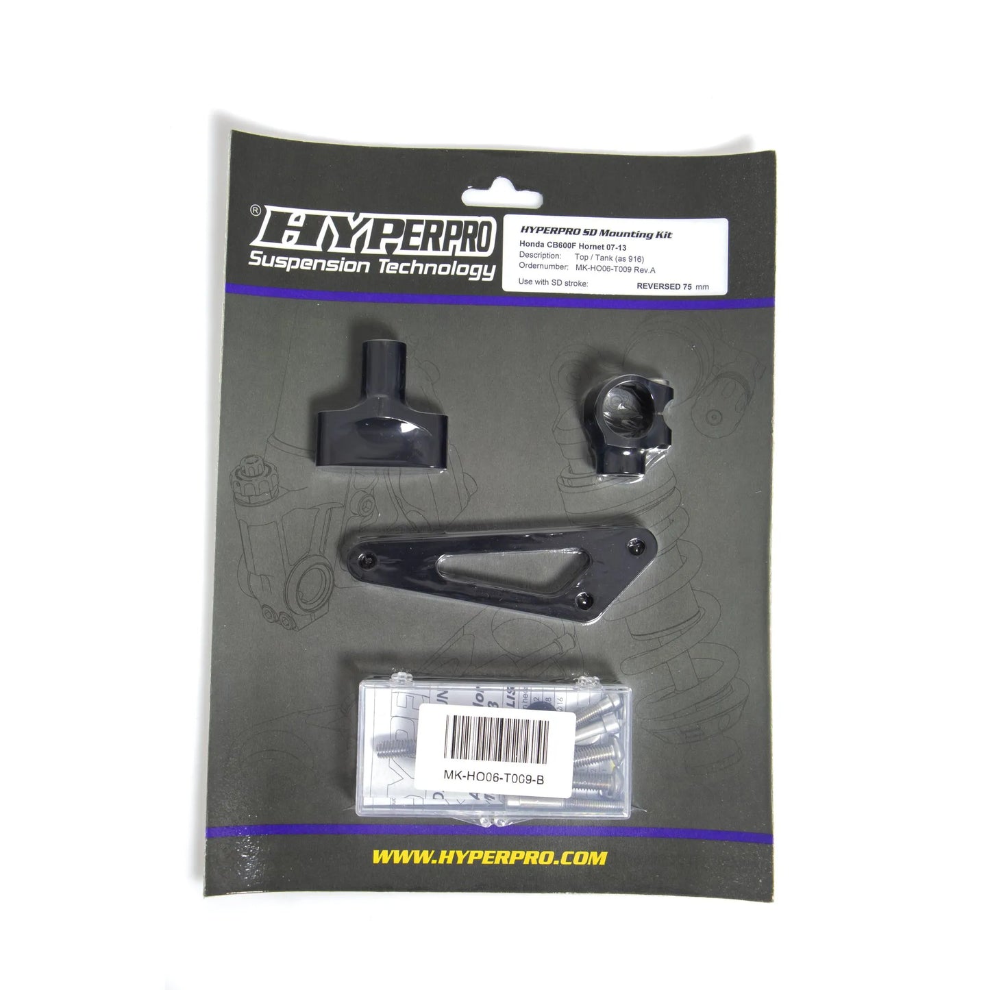SD MOUNT. KIT  BLACK HONDA CB 600 F HORNET 07-13