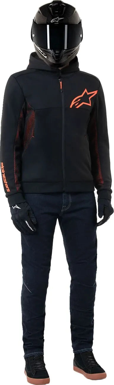 JACKET/HOODIE CHROME AIR BLK/RED 2XL