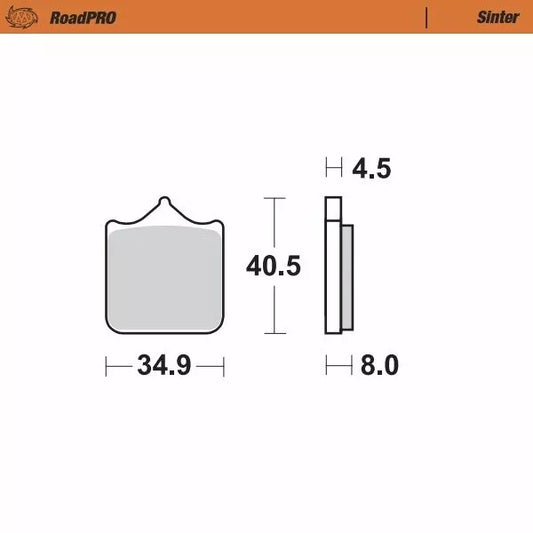 Brake Pad Sinter Front 407501