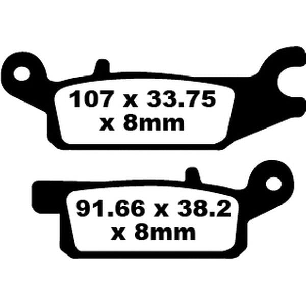 Brake Pad Fa-Tt Series Carbon Fiber FA443TT
