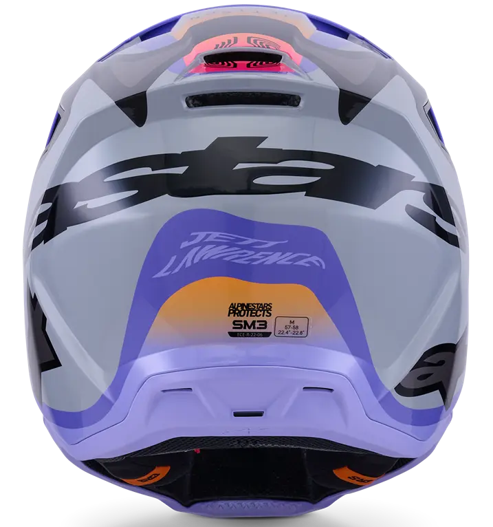 HELMET SM3 JETTSON GRAY/PUR/BLK L
