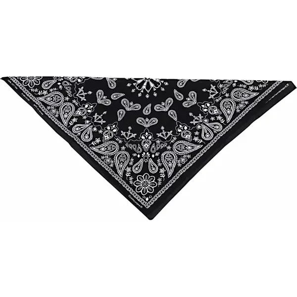 Bandana Cotton Bk Paisly B001