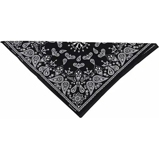Bandana Cotton Bk Paisly B001