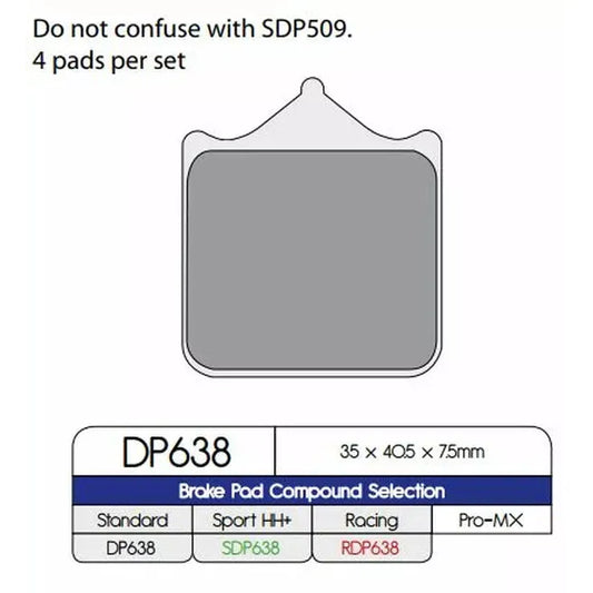Brake Pad Sintered Dp638