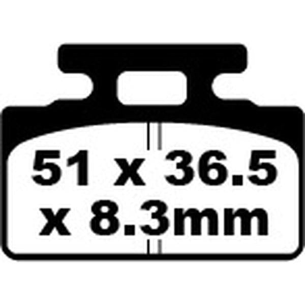 Brake Pad Sfa Series Organic SFA151