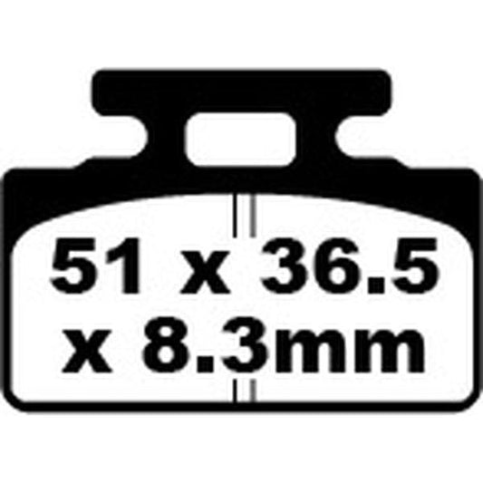 Brake Pad Sfa Series Organic SFA151