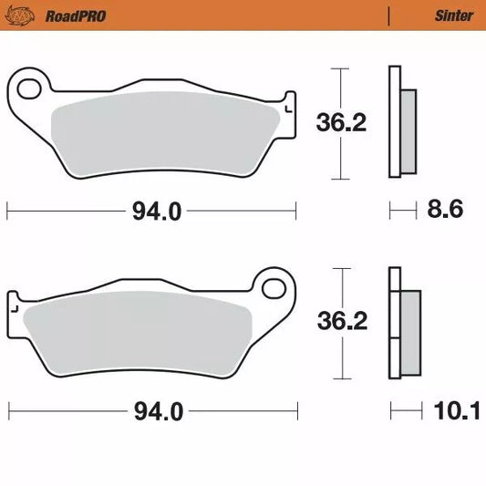 Brake Pad Sinter Rear 405402