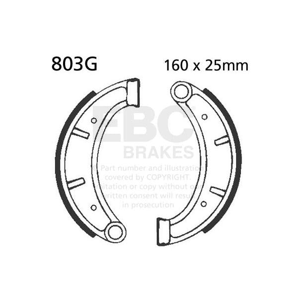 Brake Shoe  Grooved 803G