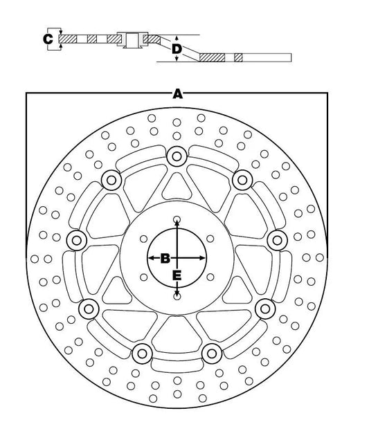 BRAKE ROTOR FIX ROUND L/R