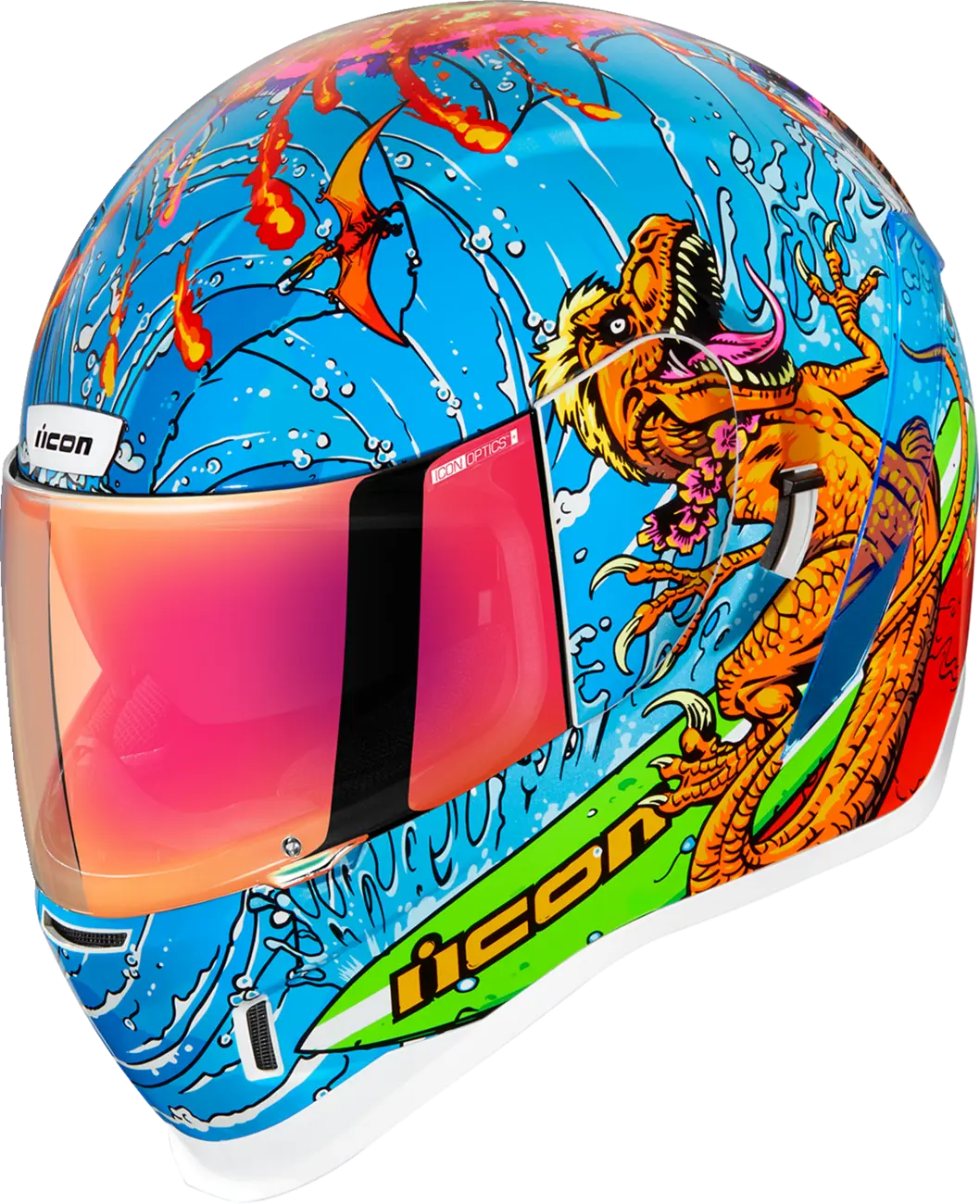 HELMET AIRFORM DINO FURY BLUE LG