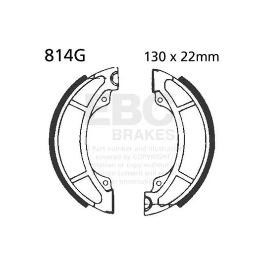 Brake Shoe Water Grooved Series Organic 814G