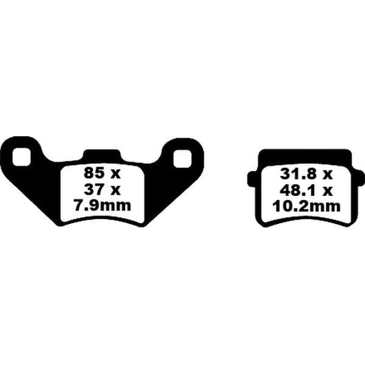 Brake Pad Fa-Tt Series Carbon Fiber FA416TT