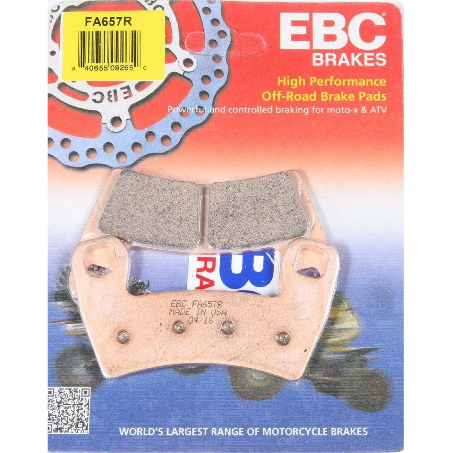 Brake Pad Fa-R Series Sintered Metal FA657R