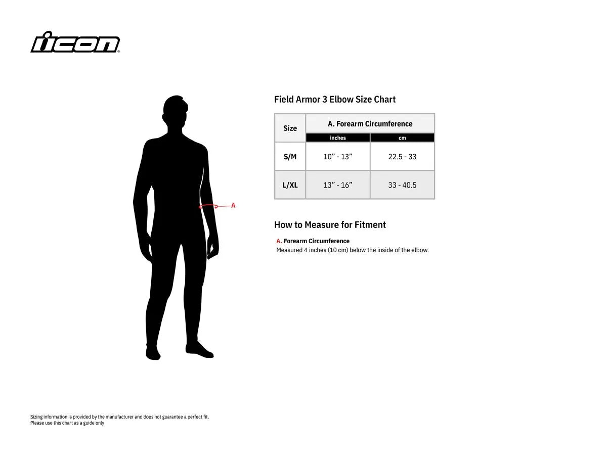ELBOW FIELD ARMR3 BK S/M
