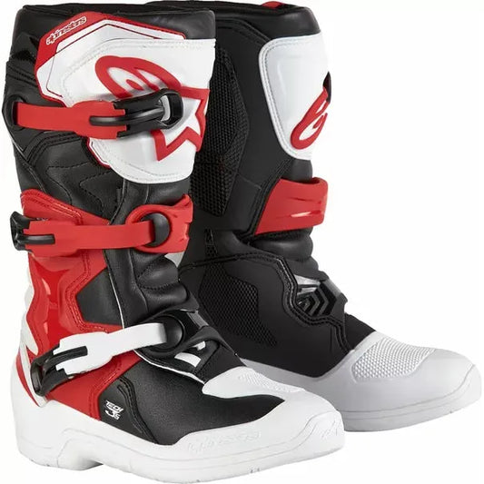 Youth Tech 3S Boots Black/White/Red