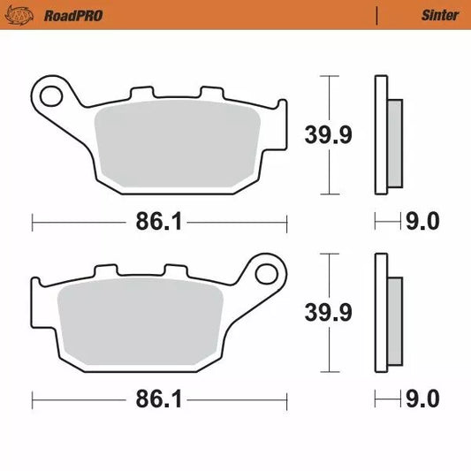 Brake Pad Sinter Rear 407702