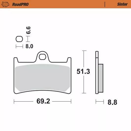 Brake Pad Sinter Front 402801