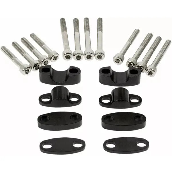 Riser Kit Handlebar 7/8 Black 23-09371