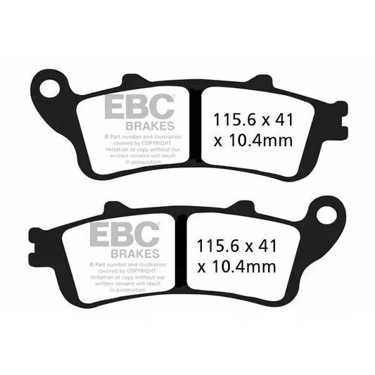 Brake Pad Fa-V Series Sintered Metal/Organic Compound FA261/2V