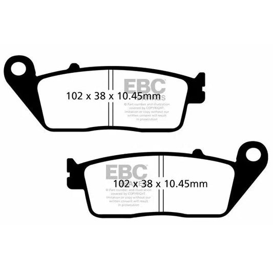 Brake Pad Sfa-Hh Series Sintered Metal Scooter SFA607HH