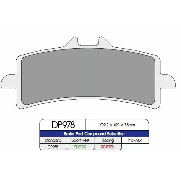 Brake Pad Sinter Dp978