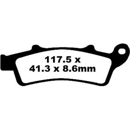 Brake Pad Sfa Series Organic SFA324