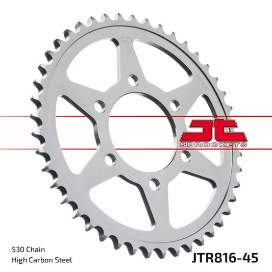 Sprocket Rear 45T 530 Blk Jtr816.45Zbk