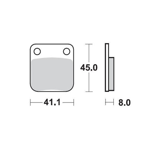 Brake Pad Racing 090011