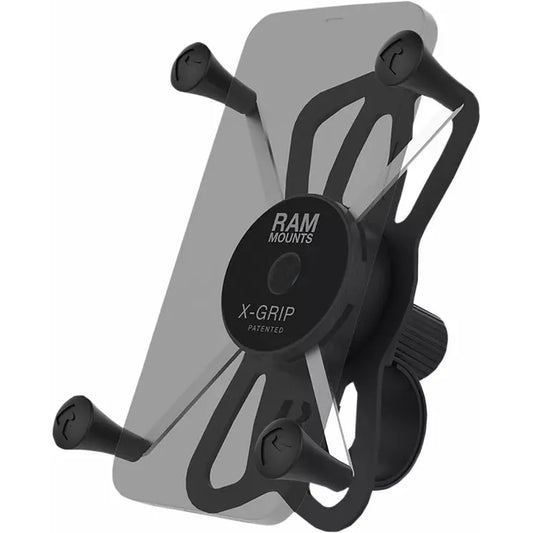 X-Grip® Phone Mount with RAM® Tough-Strap™ Handlebar Base