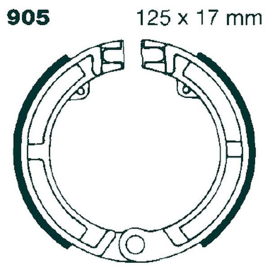 Brake Shoe Plain Series Organic V904