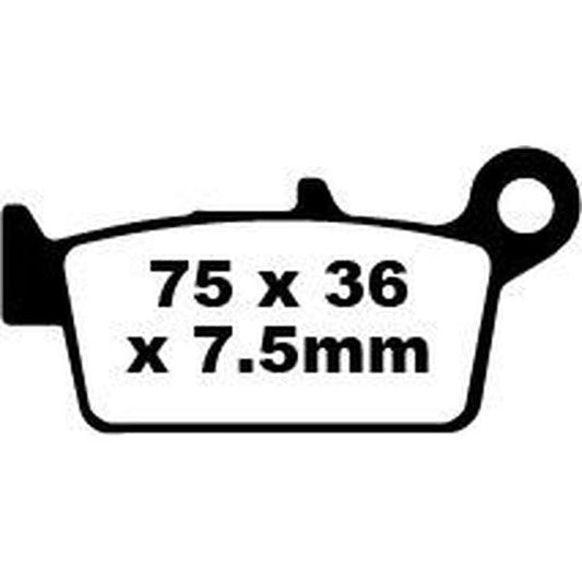 Brake Pad Sfa-Hh Series Sintered Metal Scooter SFA131/2HH