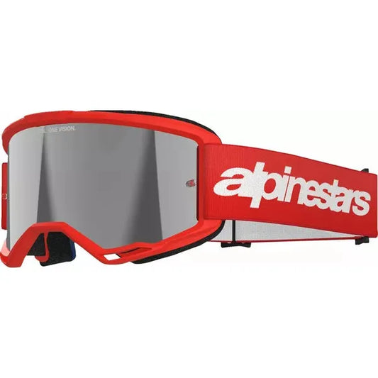 Vision 3 Wordmark Goggle Red Mirrored