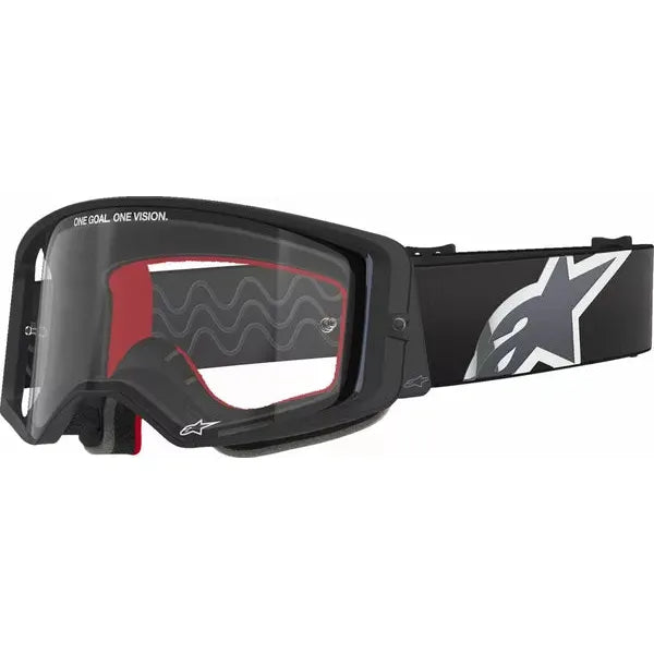 Supertech Corp Goggle Black/Red w/ Clear Lens