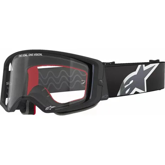 Supertech Corp Goggle Black/Red w/ Clear Lens