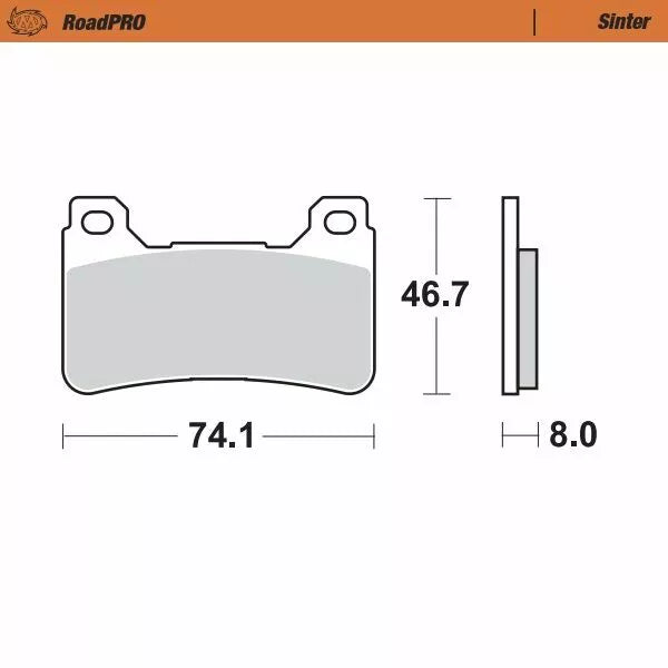 Brake Pad Sinter Front 406401