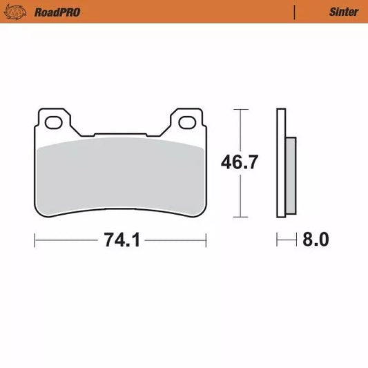 Brake Pad Sinter Front 406401