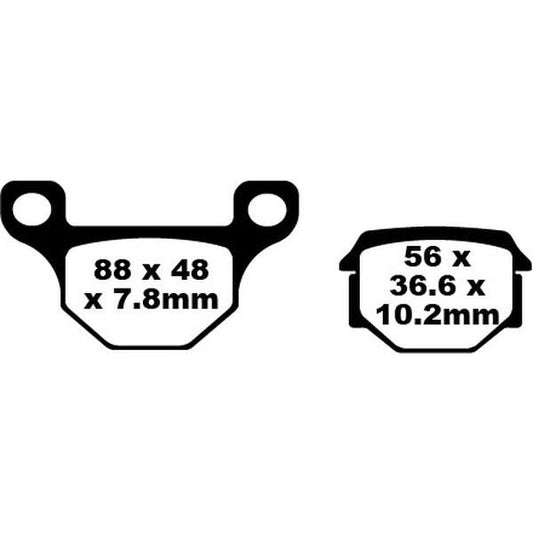 Brake Pad Sfa Series Organic SFA093