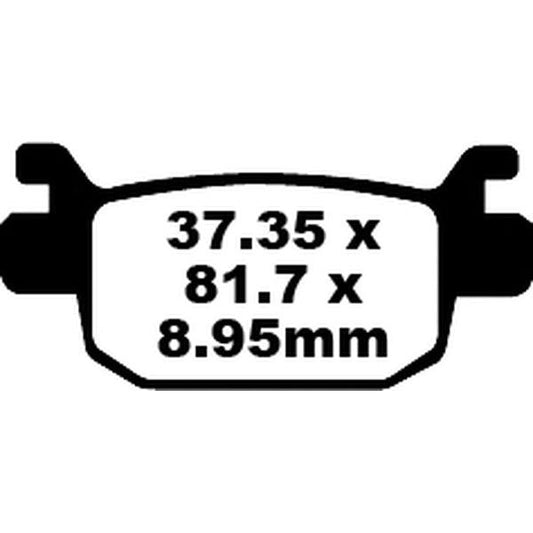 Brake Pad Sfa-Hh Series Sintered Metal Scooter SFA413HH