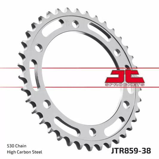 Sprocket Rear 38T 530 Blk Jtr859.38Zbk