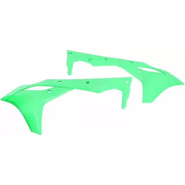 Radiator Covers Kxf250 17 Flo Gn Ka04747#Aflu