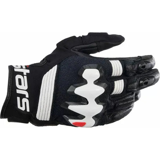 Halo Leather Gloves Black/White