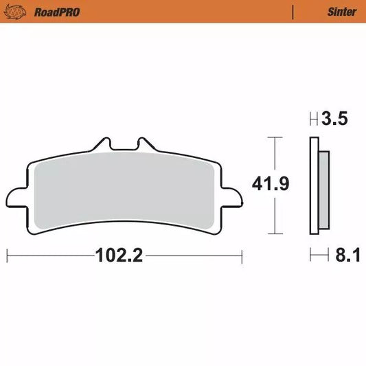 Brake Pad Sinter Front 407001