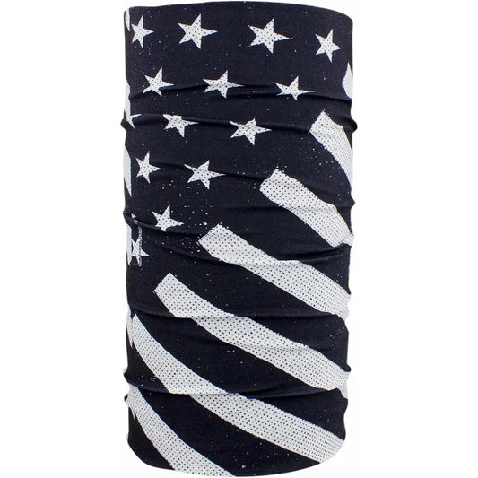 Motley Tube Bk/Wh Flag T091