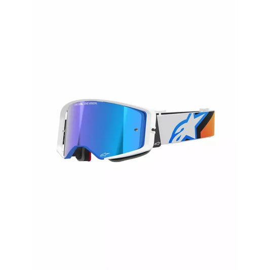 Supertech Corp Goggle White w/ Blue Mirrored Lens