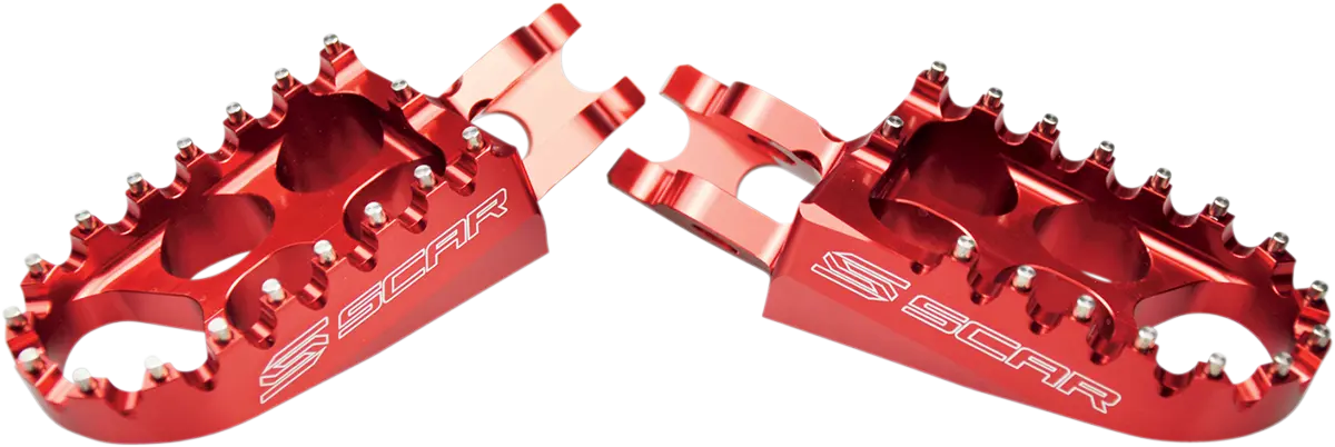 FOOTPEG STD SCAR RED