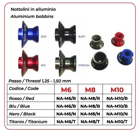 LIFT ADAPTER SARM YAM M6 BLUE