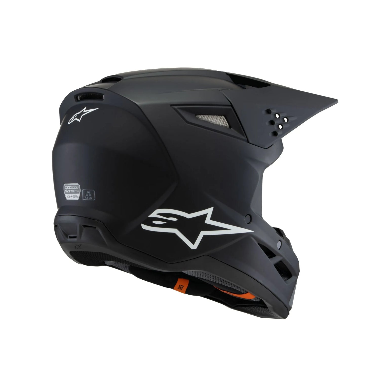 HELMET YTH SM3 SOLID BLACK YM