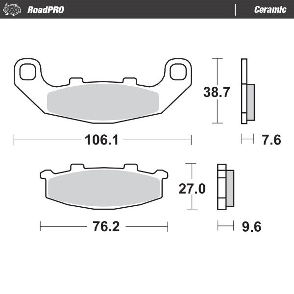 Brake Pad Ceramic 410104