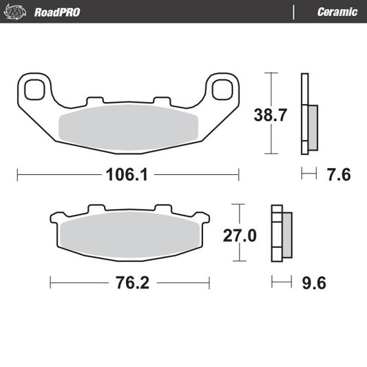 Brake Pad Ceramic 410104