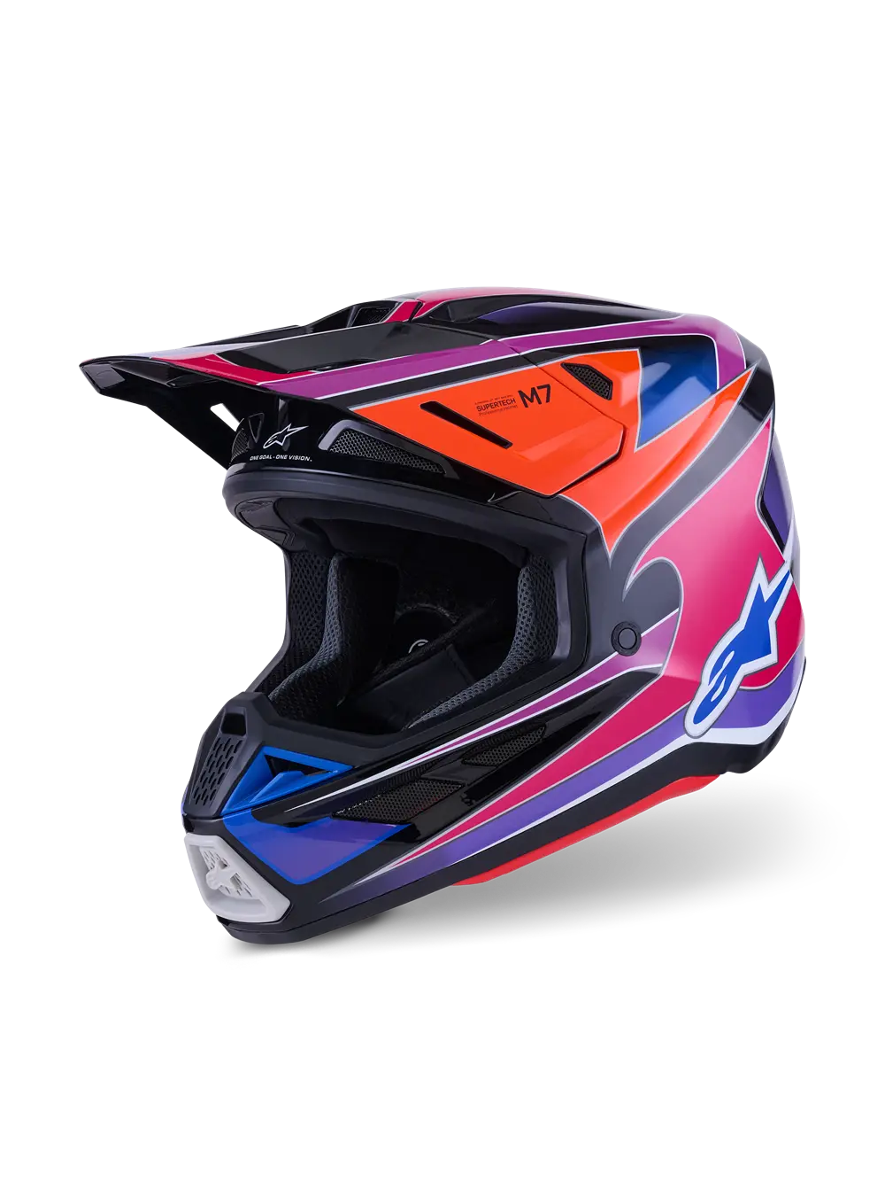 HELMET SM7 FUSE BLU/PU/PINK M